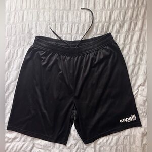 Black Athletic Shorts with Lightweight Breathable Fabric